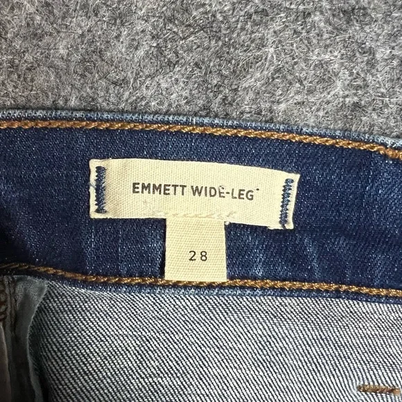 Madewell Emmet Wide Leg Jeans Size 28 Like New - Picture 4 of 15